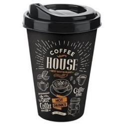 IRIS COFFEE CUP kávéspohár tetővel 400ml