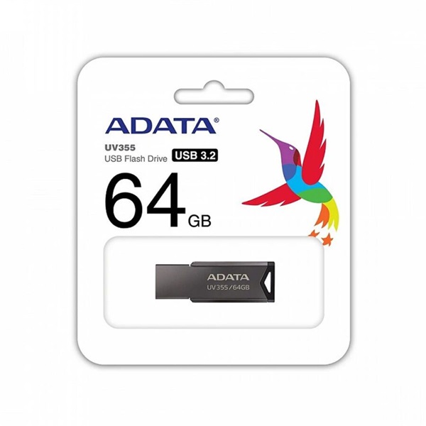 ADATA 64GB USB3.2 Szürke (AUV355-64G-RBK) Flash Drive