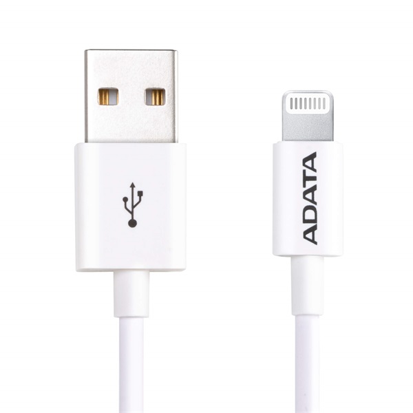 ADATA 1m Lightning > USB-A fehér adatkábel