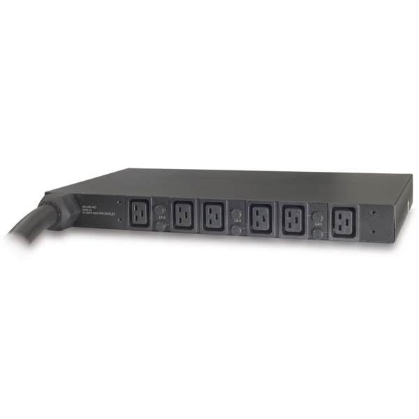 APC AP7516 Rack PDU, Basic, 1U, 14, 4kW, 208V, (6)C19