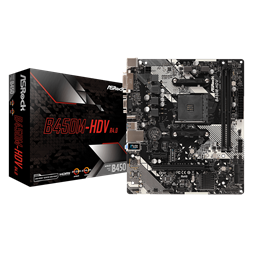 ASRock B450M-HDV R4.0 AMD B450 SocketAM4 mATX alaplap