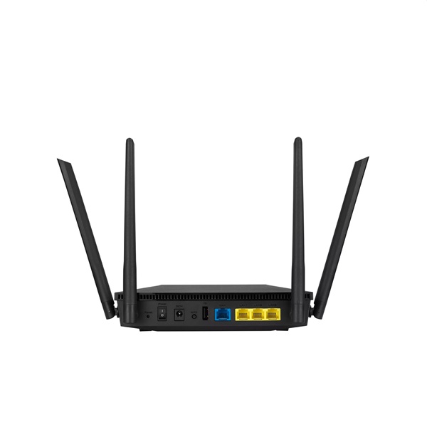 ASUS (AX1800) RT-AX53U 574+1201Mbps fekete vezeték nélküli router