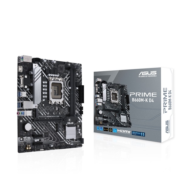 ASUS PRIME B660M-K D4 Intel B660 LGA1700 mATX alaplap