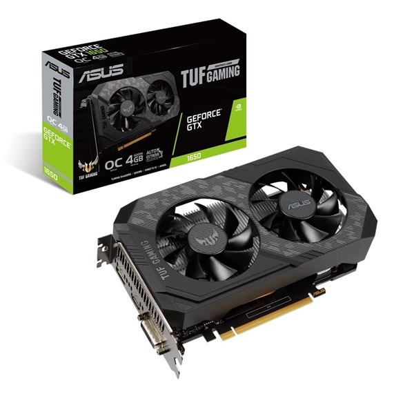 ASUS TUF-GTX1650-O4GD6-GAMING nVidia 4GB GDDR6 128bit PCIe videokártya