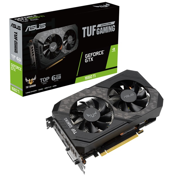 ASUS TUF-GTX1660TI-T6G-EVO-GAMING nVidia 6GB GDDR6 192bit PCIe videokártya