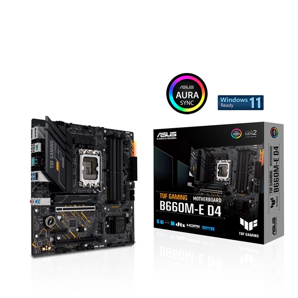 ASUS TUF GAMING B660M-E D4 Intel B660 LGA1700 mATX alaplap