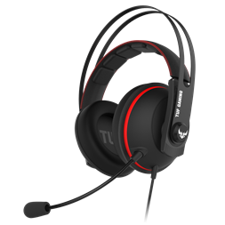 ASUS TUF GAMING H7 fekete-piros gamer headset