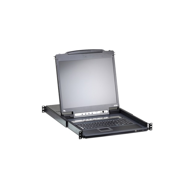 ATEN CL5708IM-ATA-AG LCD 17" KVM Konzol + IP 8PC Switch