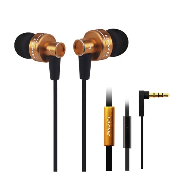 AWEI ES900i In-Ear mikrofonos arany fülhallgató