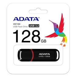 Adata 128GB USB3.1 Fekete (AUV150-128G-RBK) Flash Drive