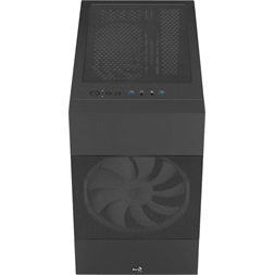 Aerocool Atomic v1 fekete (táp nélküli) ablakos mATX ház