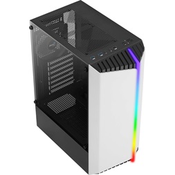 Aerocool Bionic v1 fekete/fehér (táp nélküli) ablakos ATX ház