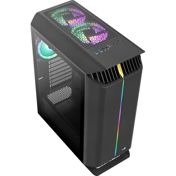 Aerocool Gladiator Duo ARGB fekete (táp nélküli) ablakos ATX ház