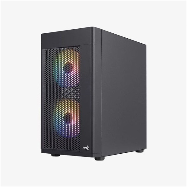 Aerocool Hexform v2 FRGB fekete (táp nélküli) ablakos mATX ház