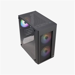 Aerocool Hexform v2 FRGB fekete (táp nélküli) ablakos mATX ház