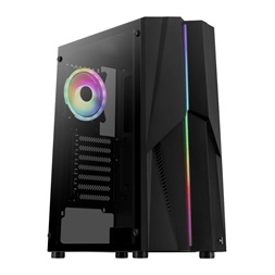 Aerocool Mecha ARGB fekete (táp nélküli) ablakos ATX ház