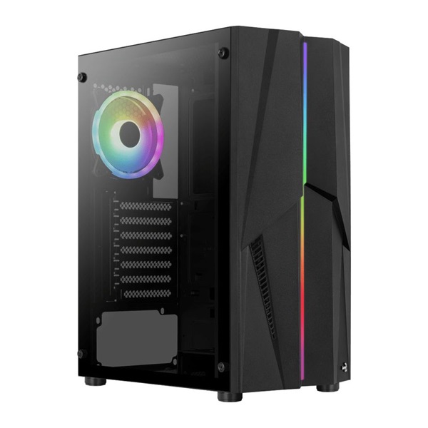 Aerocool Mecha ARGB fekete (táp nélküli) ablakos ATX ház