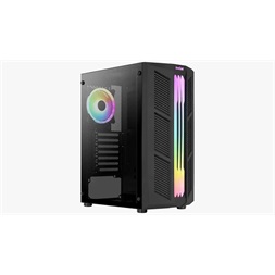 Aerocool Prime ARGB fekete (táp nélküli) ablakos ATX ház