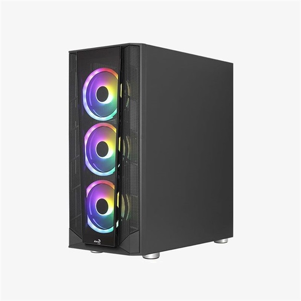 Aerocool Prism v2 FRGB fekete (táp nélküli) ablakos ATX ház