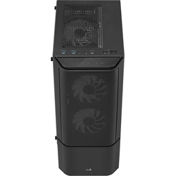 Aerocool Quantum Mesh FRGB fekete (táp nélküli) ablakos ATX ház