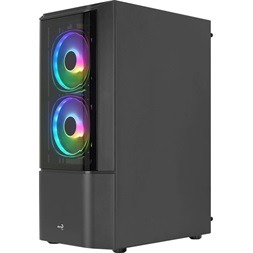 Aerocool Quantum RGB fekete (táp nélküli) ablakos ATX ház