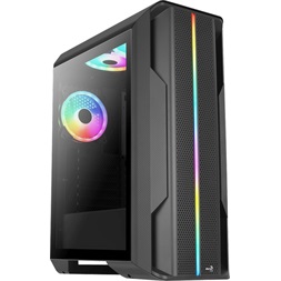 Aerocool Splinter Duo ARGB fekete (táp nélküli) ablakos ATX ház