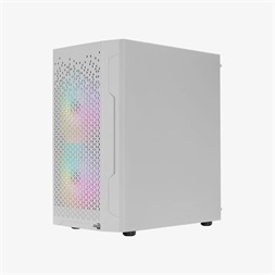 Aerocool Trinity Mini Mesh ARGB fehér (táp nélküli) ablakos mATX ház