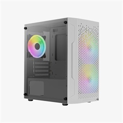 Aerocool Trinity Mini Mesh FRGB fehér (táp nélküli) ablakos mATX ház