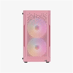 Aerocool Trinity Mini Mesh RGB pink (táp nélküli) ablakos mATX ház