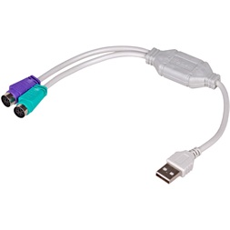 Akyga AK-AD-15 25cm USB - 2x PS/2 átalakító kábel