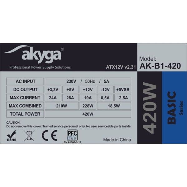 Akyga AK-B1-420 420W ATX tápegység