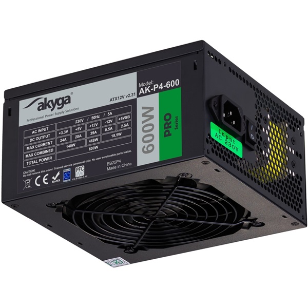 Akyga Ak-P4-600 semi-modular 600W ATX tápegység