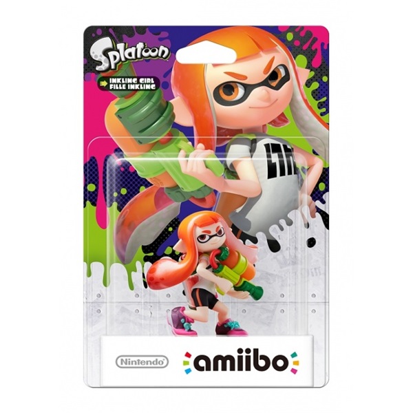 Amiibo Splatoon Girl (Orange) játékfigura