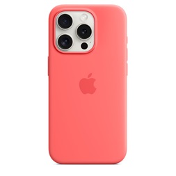 Apple MT1G3ZM/A iPhone 15 Pro Silicone Case Guava szilikon MagSafe hátlap