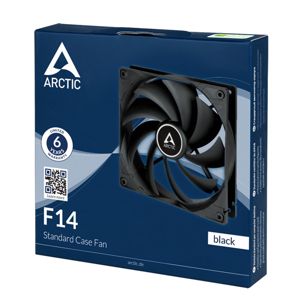 Arctic F14 140mm fekete ventilátor