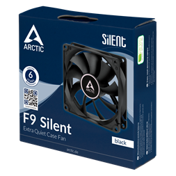 Arctic F9 Silent 90mm fekete ventilátor