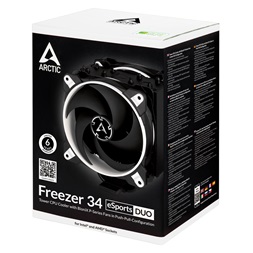 Arctic Freezer 34 eSports DUO fehér processzor hűtő