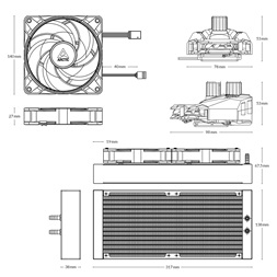 Arctic Liquid Freezer II - 280 A-RGB processzor hűtő