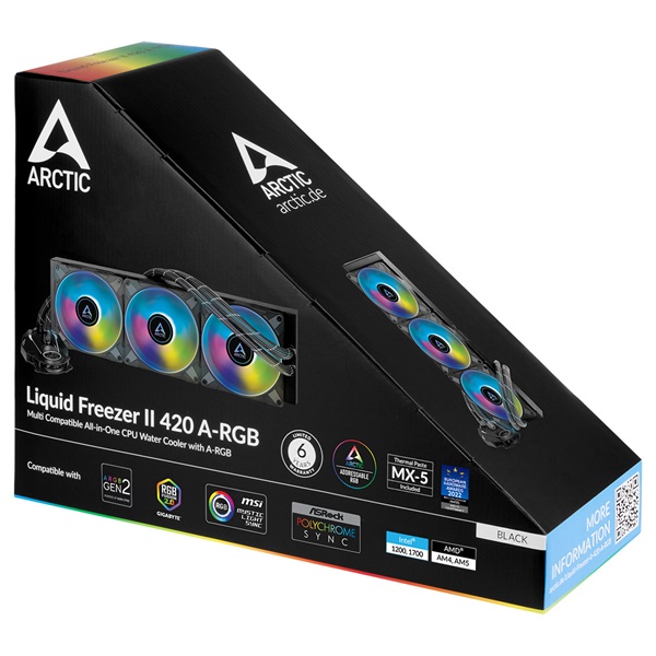 Arctic Liquid Freezer II - 420 A-RGB processzor hűtő