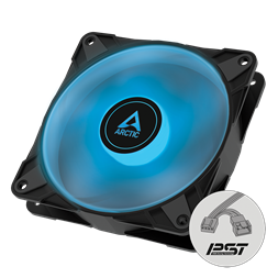 Arctic P12 PWM PST RGB 120mm fekete ventilátor