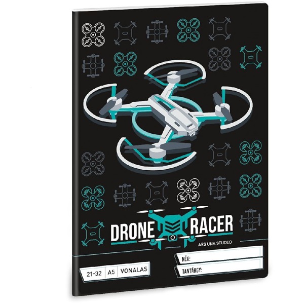 Ars Una Drone Racer 5131 A5 21-32 vonalas füzet