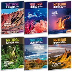 Ars Una Natural Wonders A4 extra kapcsos kockás füzet