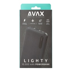 Avax PB104B LIGHTY 10000mAh fekete power bank