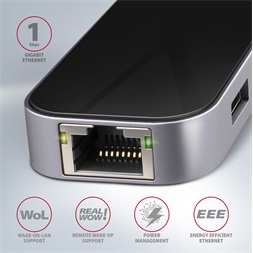 Axagon HMC-6GL SUPERSPEED USB-C COMBO 6IN1 HUB