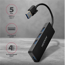 Axagon HUE-G1A 4 portos USB3.0 HUB