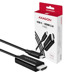 Axagon RVC-HI2C USB-C - HDMI 2.0 kábel