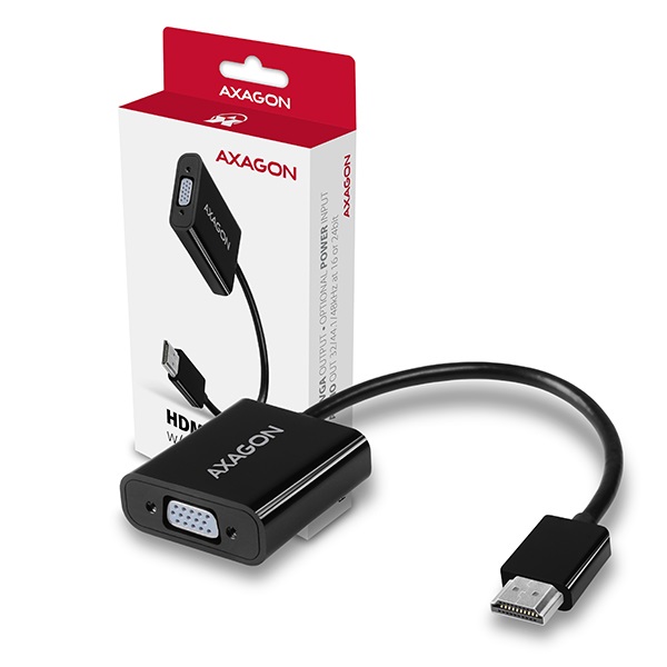 Axagon RVH-VGAN HDMI - VGA + audio out adapter