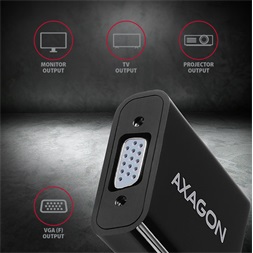 Axagon RVH-VGAN HDMI - VGA + audio out adapter