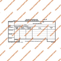 B.318-100/A/V 25x3 "Bevételi pénztárbizonylat nyugtával" nyomtatvány