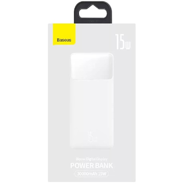 Baseus Bipow 30000mAh fehér powerbank